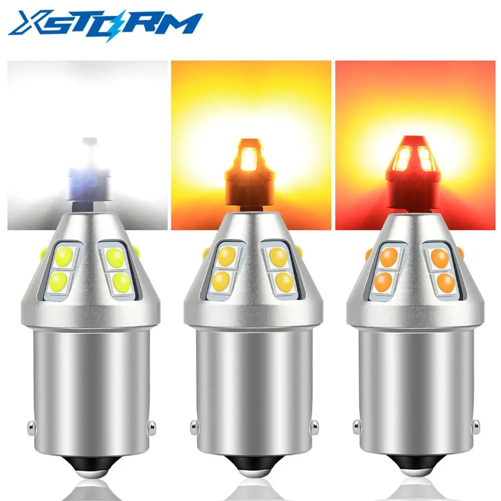 1156 P21W BA15S PY21W BAU15S 1157 BAY15D P21/5W LED Bulbs with 10SMD 3030 Turn Signal Lights Brake Reverse Auto Lamp 12V