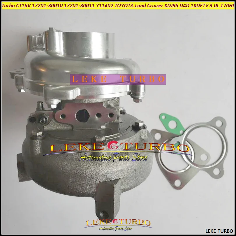 Турбо CT16V 17201-30011 17201 30011 Y11402 для TOYOTA LandCruiser KDJ95 D4D 1KDFTV 1720130011 л 2000- 120 кВт 170HP без привода