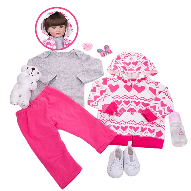 Baby Doll Clothes and Accessories 10 Sets Doll Outfits for 15 inch Baby Doll,17  Inch New Born Baby Doll, American 18 Inch Girl Doll price in Saudi Arabia,  Saudi Arabia