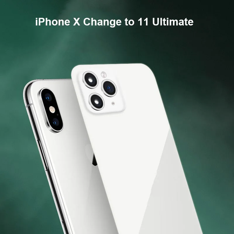 PVC Protector Film For iPhone X XS Max Change To iPhone 11 11 Pro Max
Back Film Cover Case Soft PVC Screen Protector Guard Case