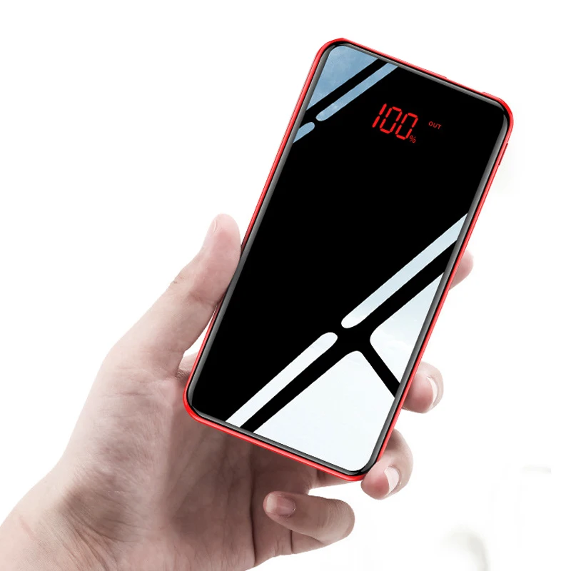 Портативное зарядное устройство 10000 мА портативное USB Внешнее для Xiaomi Mi 9 8 iPhone 11 6