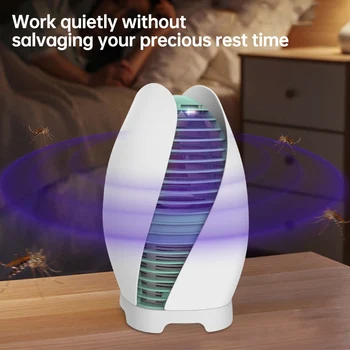 

2020 New USB Electronic Mosquito Killer Lamp Non-hazardous 365nm Purple Light Silent Bug Zapper Home Decor