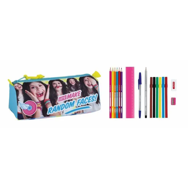 В продаже-чехол для карандашей 17 штук Soy Luna 'Faces'