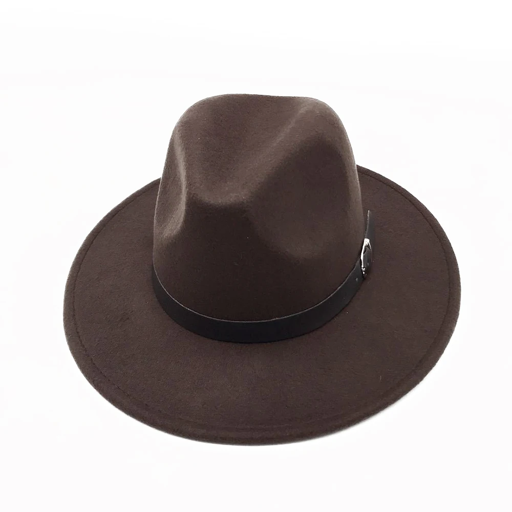 Новинка, модная мужская шляпа Fedoras для женщин, модная джазовая шляпа на лето и весну, шерстяная шапка, Уличная Повседневная шляпа Sombrero Mujer