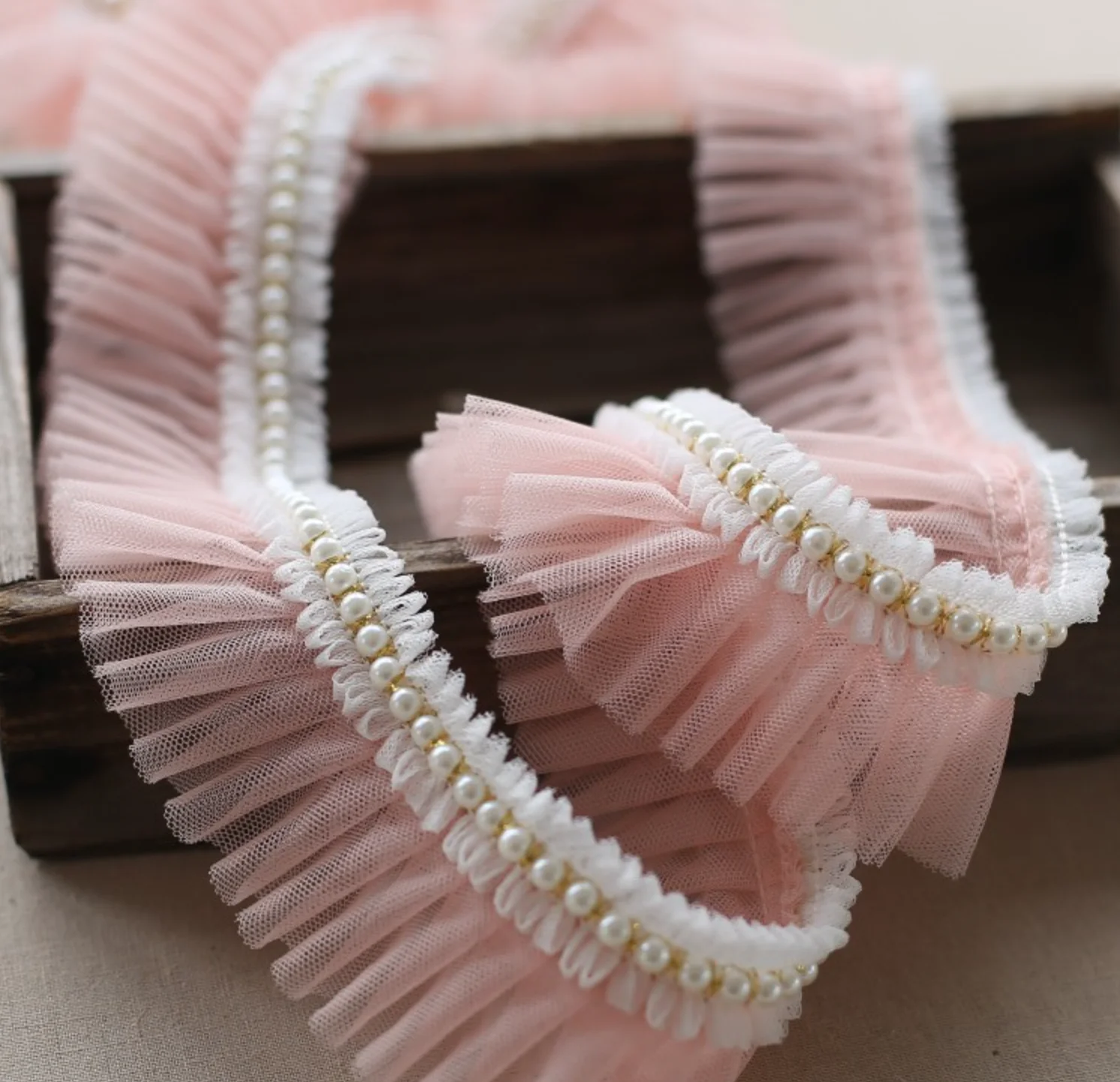 Lace Sewing Accessories 1 Meter Width 6cm 14 Colors Embroiedry Ruffle Mesh Lace Trim Beaded Lace Fabric Ribbon For Garment Dress Sewing DIY lace ribbon,lace fabric,lace garment accessories