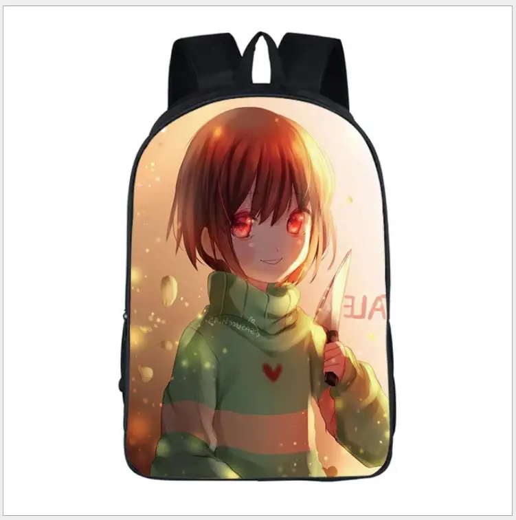 Рюкзак с принтом «Undertale» для мальчиков и девочек, школьные сумки для молодых мужчин и женщин, повседневный рюкзак, детский рюкзак, рюкзаки на плечо, подарочная сумка - Цвет: 18