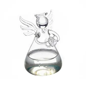 

Transparent Angel Vase Crystal Glass Vase Flower Arrangement Hydroponic Container Home Decoration Wedding Decor