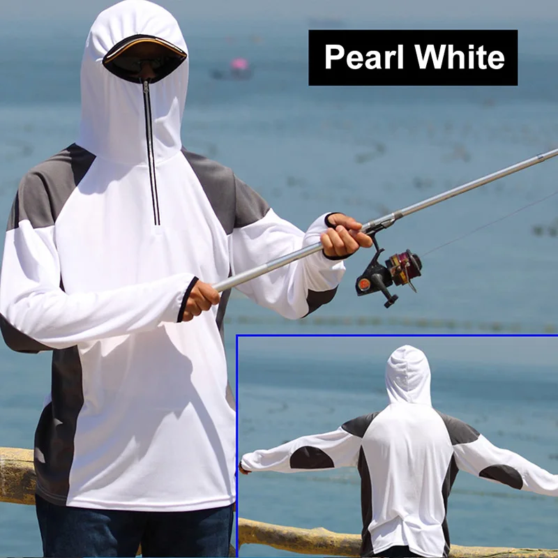 

Fishing Suit Fishing Clothes Polyester Sun Protection Clothing Windbreaker Mosquito Suit Ultra Thin Long Sleeve Breathable