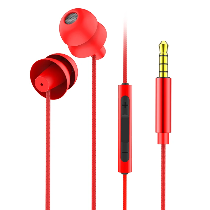Сабвуфер In-ear сна затычки для ушей наушники проводные музыкальные с микрофоном