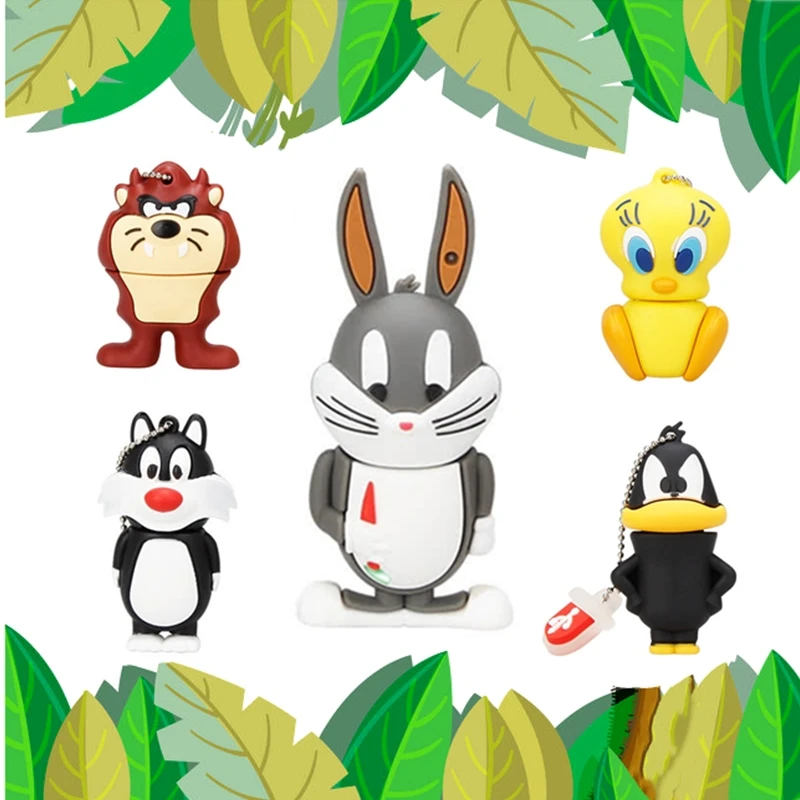 Серия с персонажами из мультфильмов о животных Лев Кролик USB 2 0 Usb флеш-накопитель
