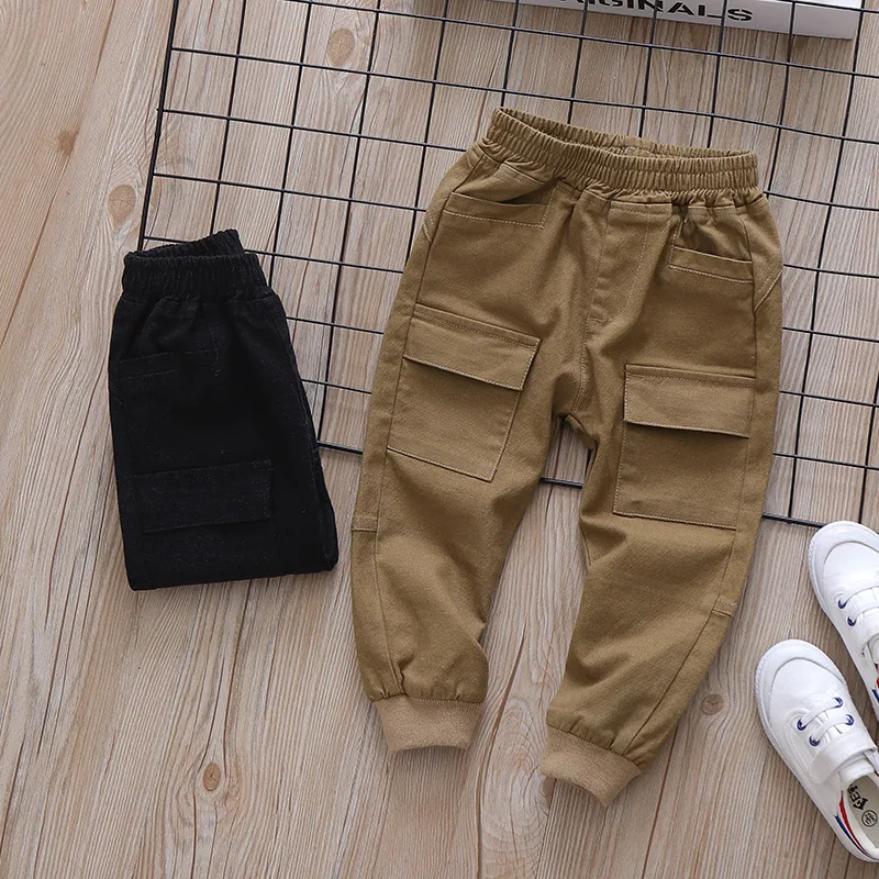 

Bf-908 Childrenswear Crawler 2019 Autumn New Style Large Pocket Leggings BOY'S Pants Babies' Trousers