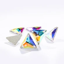 

Astrobox New Fancy Triangle Flatback Strass Stones Gem Sew on Rhinestones Glass Crystal For DIY Jewelry Making Dress Accessories