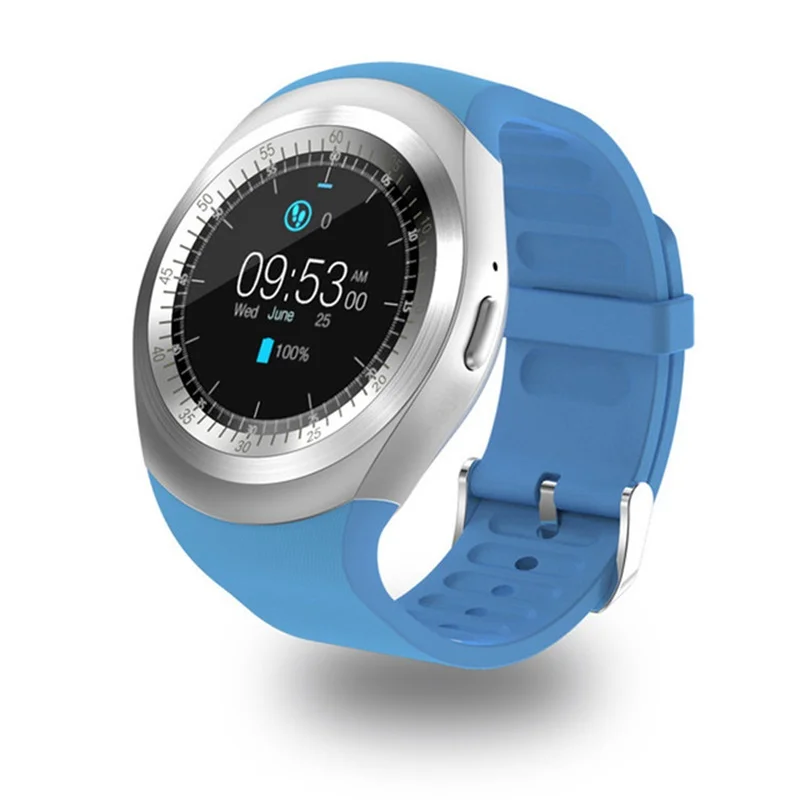 Y1 plus android умные часы мужские/женские Смарт-часы Детские умные часы Android Sim карты умные часы монитор сердечного ритма SZ LongE - Цвет: Blue