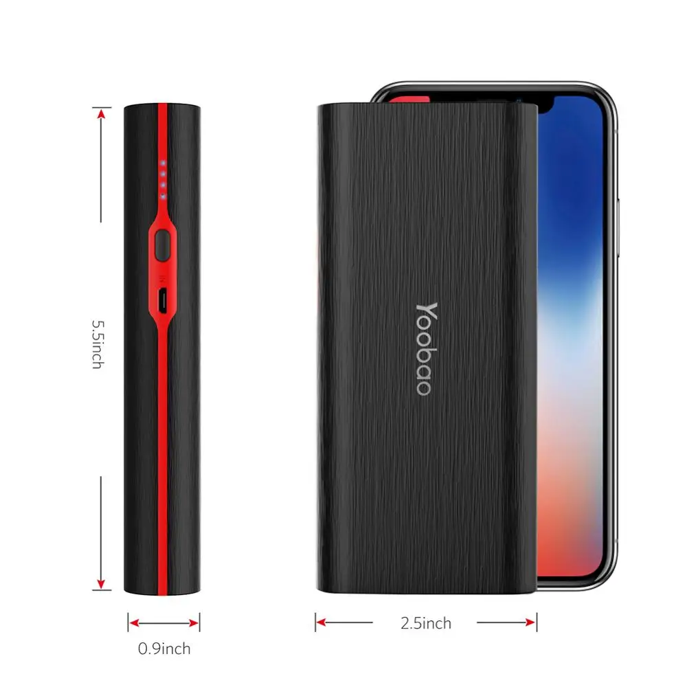 

Yoobao M10 10000mAh Mobile Power Bank 5V/2A Battery Pack with 2 USB Output Emergency Portable Charger for iPhone 7 Xiaomi Redmi3