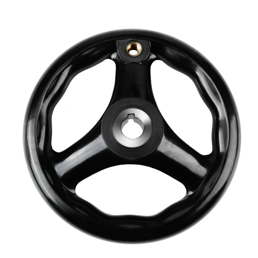 CNC Handwheel 3 Spokes Hand Wheel Tool Ripple Design Accessories Round For Milling Machine Bakelite Practical Revolving Handle Lathe Durable