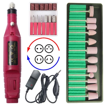 

20000RPM Electric Nail Drill Machine 2 Way Rotate Manicure Pedicure Tips Gel Remover Left Hand Drill File Polishing Equipment