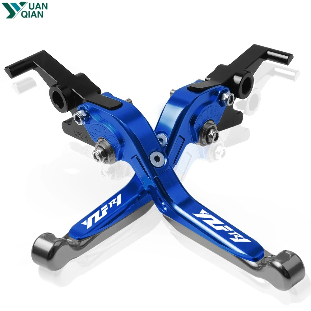 CNC алюминиевые регулируемые, для гонок мотоцикла сцепные рычаги для Yamaha YZFR1 YZF R1 YZF-R1 2004 2005 2006 2007 2008