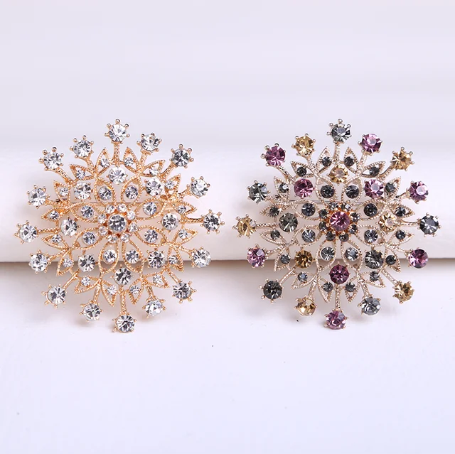 Fashion Temperament Plant Tree Leaf Flower Rhinestone Brooches 1
