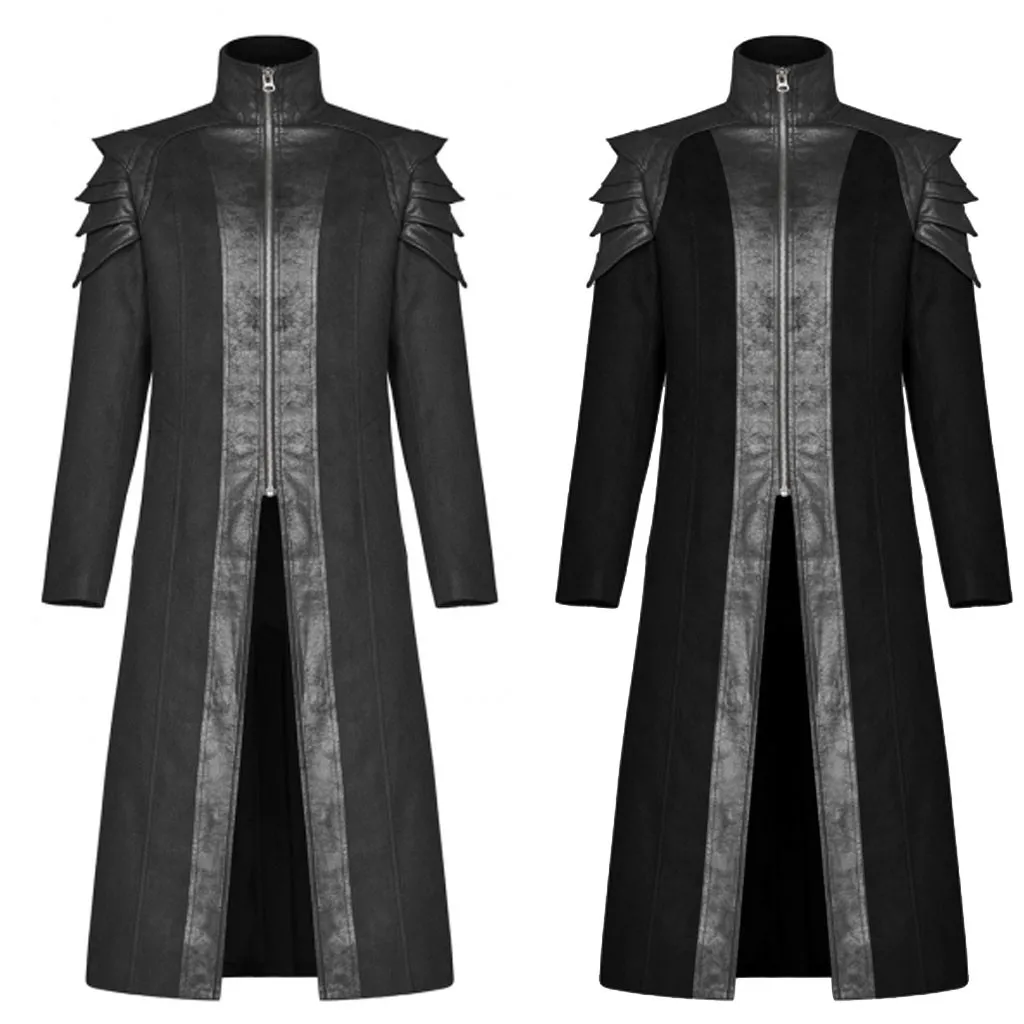 Chaqueta hombre erkek mon, зимнее пальто, Мужское пальто с принтом, пиджак-фрак, готическое платье, пальто, Униформа, костюм, вечерние, верхняя одежда, veste