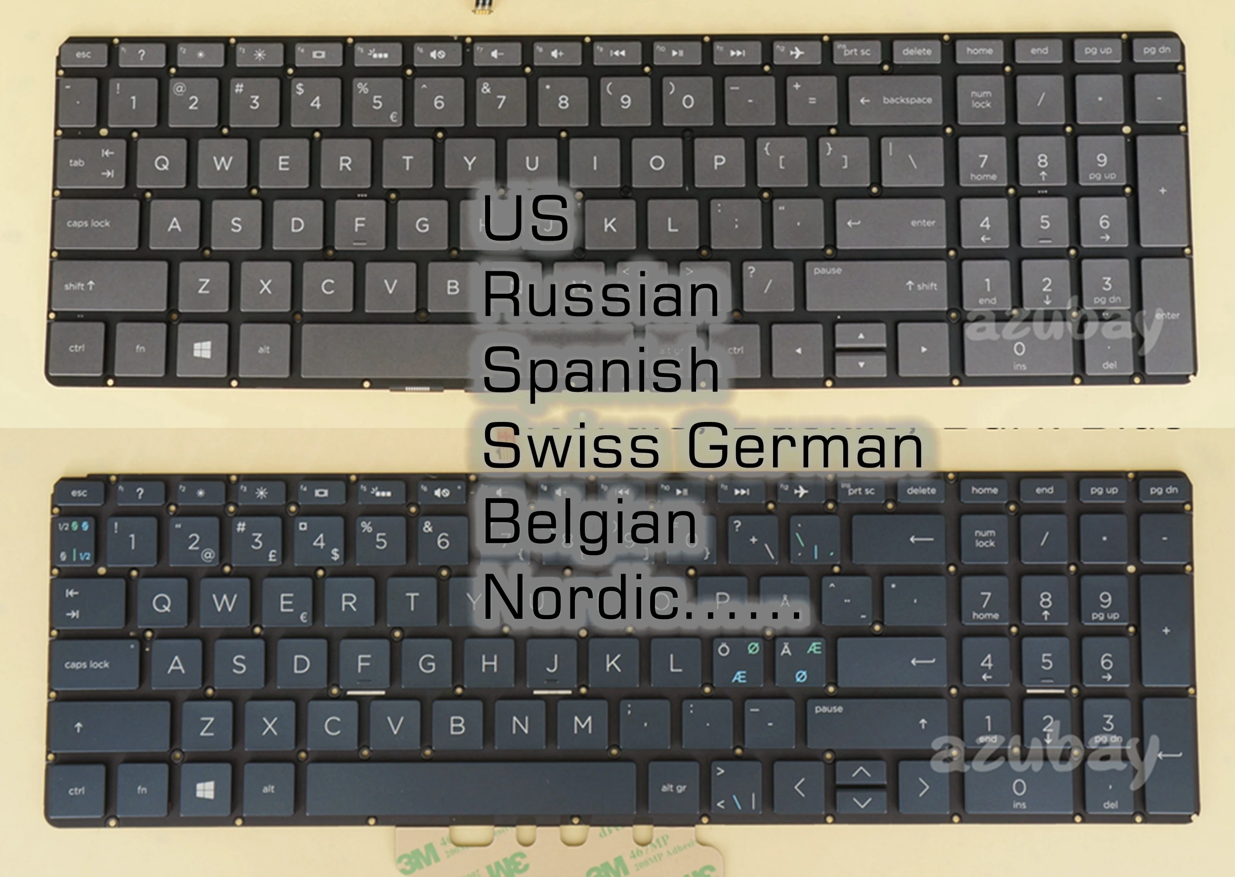 

US RU SP SW BE ND Keyboard for HP AEX38700010 AEX38B00020 AEX38P01010 AEX38S01010 L30529- L30530- L30531- 001 251 71 BG1 A41 DH1