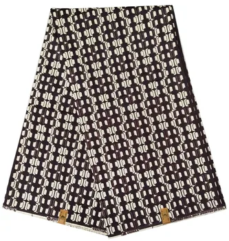 

2019 Wholesale price African style Ankara fabric African real wax print 6 yards cotton wax print fabric for dress F 803