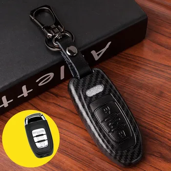 

Car key case for audi a3 8p 8v a4 b8 b7 b5 b9 a5 a1 q7 q5 a6 4f c6 c5 c7 c4 tt q3 s3 a7 a8 100 c4 tt 8n auto cover holder shell