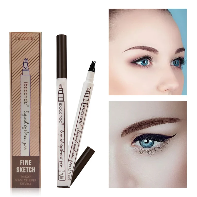 

3 Colors Microblading Eyebrow Tattoo Pen Fine Sketch Liquid Eyebrow Pen Waterproof Tattoo Durable Eye Brow Pencil Smudge-proof