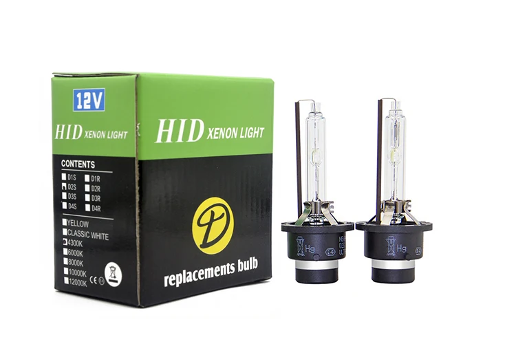Lâmpada de Farol para Carro Lâmpada de Xenon Peças com E-e- 4300k 6000k 2 Mark D2s D2r Hid 12v 35w 2 Lâmpadas de farol de carro (Xenon)