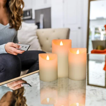 

Simulation swing candle with remote control led electronic fake candle suitable for family holiday atmosphere decoration props