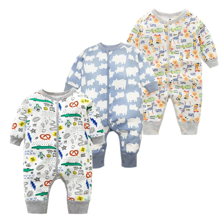 3PCS/Lot Spring Autumn Baby Romper Cotton Newborn Baby Clothes Long Sleeve Baby Girl Clothing Cartoon Jumpsuit Infant Clothes - Цвет: 6