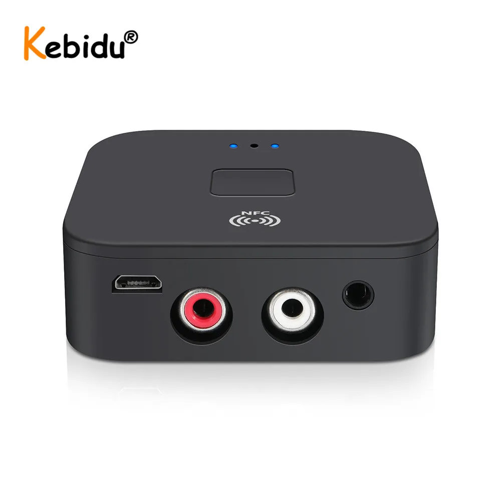 Беспроводной адаптер KEBIDU NFC Bluetooth 5 0 3 мм AUX Поддержка RCA Hi Fi для потокового