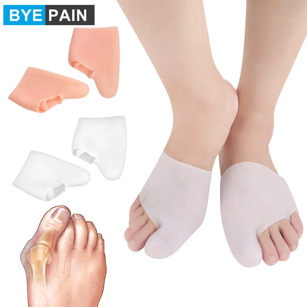 1 Pair Men Women Sport Protection Toe Separators Big Toe Corrector Care Unisex Hallux Valgus Straightener Foot Care Bunion Pain unisex business card holder pouch large capacity pu leather bank credit card case id bag anti demagnetization protection storage