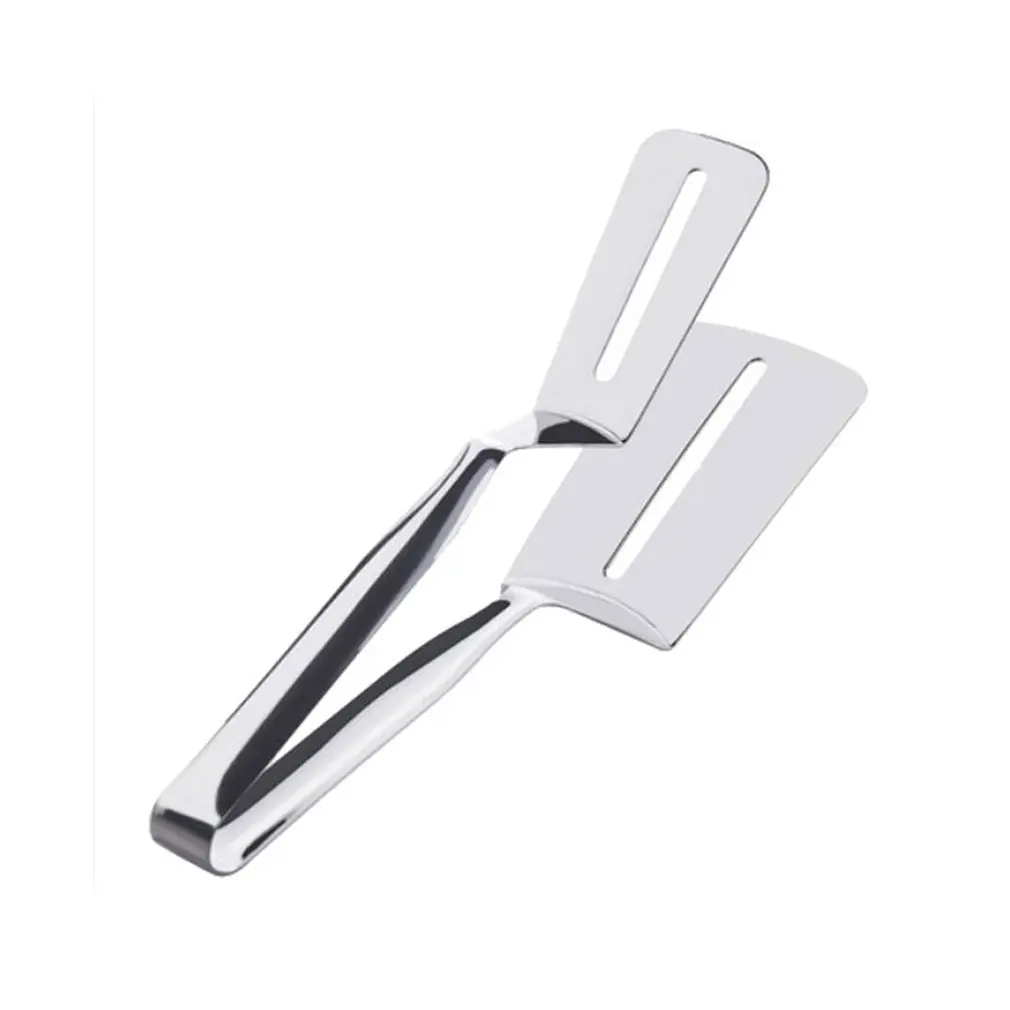 

Fried Steak Clamp Stainless Steel Barbecue Gripper Bread Clip Grilling SpatulaFried Fish Shovel Buffet Utensils BBQ 1pcs
