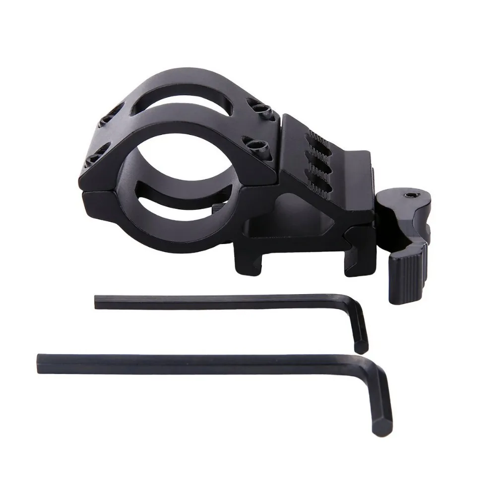 ar 15 accessories Tactical aluminum airsoft 25.4mm Offset flashlight holder QD 30mm scope mount for hunting rifle scope (7)
