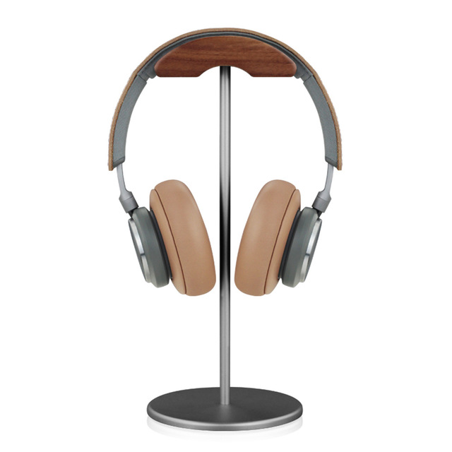 Lightweight Acrylic Gaming Headphone Holder earphone Headset Stand Walnut Wood earphone holder Headphones Accessories