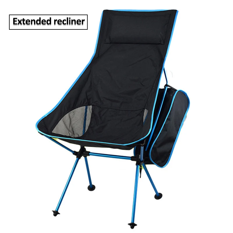 

Portable Camping Beach Chair Lightweight Folding Fishing Outdoor Camping Outdoor Ultra Light Orange Red Dark Blue Beach Chairs