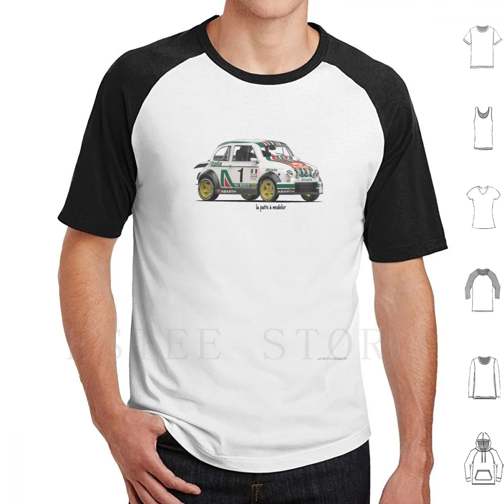Fiat 500 Abarth F.T Shirt Uomo Cotone 6Xl Fiat 500 Auto Perché Vintage 3D Nuova 500 Abarth Automotive Rally Fiat500 Carro