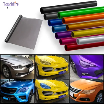 

30cmx1m 12"x40" Auto Car Light Headlight Taillight fog light Tint Vinyl Film Sticker Motorcycle Car Decoration 12 Colors