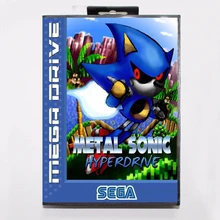  Metal Sonic Hyperdrive 16 bit MD Game Card With Retail Box For Sega Megadrive/Genesis 
