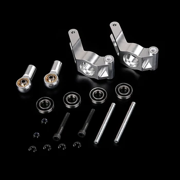 

CNC One-Piece Rear Wheel Bearing Base Kit Fit for 1/5 HPI ROFUN ROVAN KM BAJA 5B 5T 5SC RC CAR PARTS-Silver