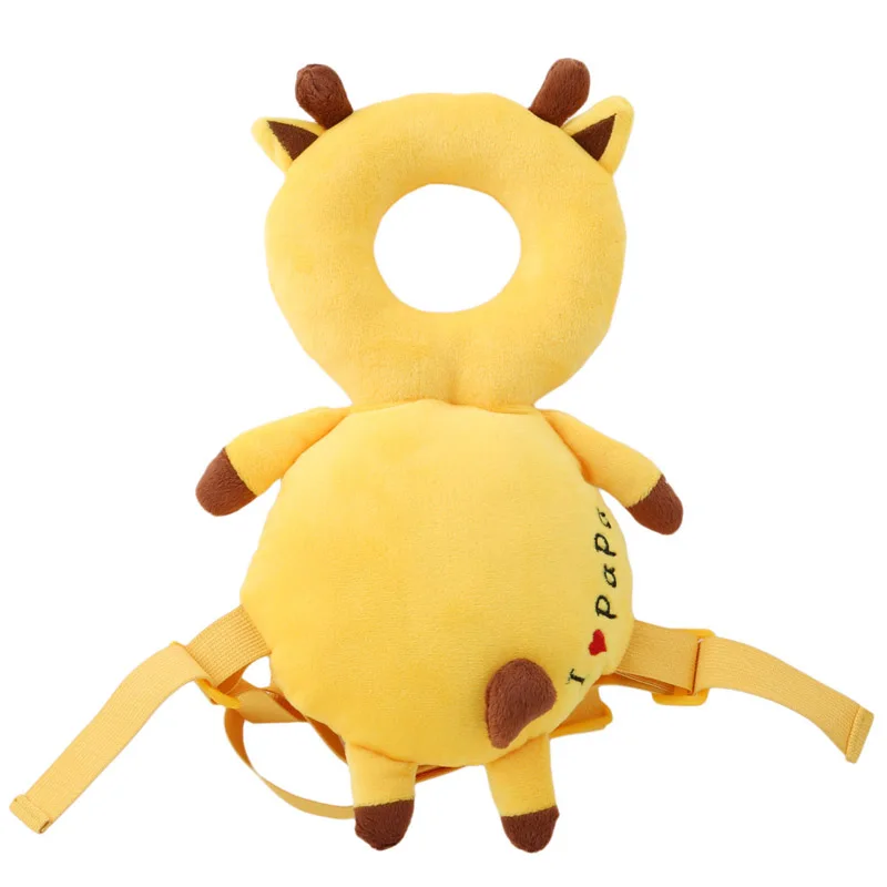 Подушка для защиты головы ребенка, подголовник для малышей, подушка для шеи ребенка, милые крылья для кормления, защита от падения, подушка для защиты ребенка - Цвет: yellow deer