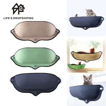 

Pet Cat Hammock Hanging Beds Window Mount Cat Sunny Seat Hammock Comfortable Cat Pet Bed Long Plush Soft Pet bed Ferret Cage