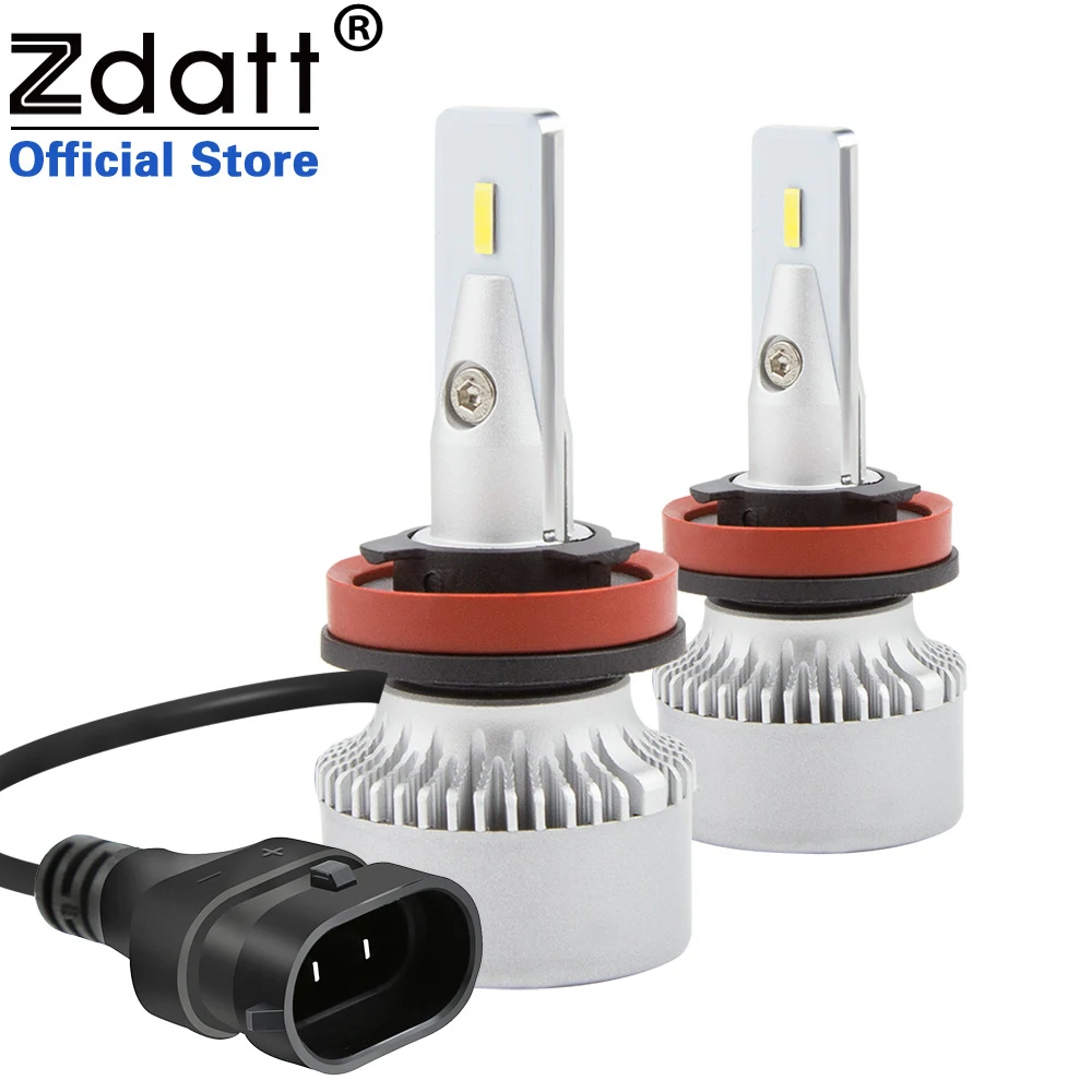 

Zdatt Led H4 H7 H11 H1 LED Headlight Canbus 100W 12000LM 6000K 12V Car Bulb Super Bright HB3 9005 HB4 9006 Turbo Auto Headlamp