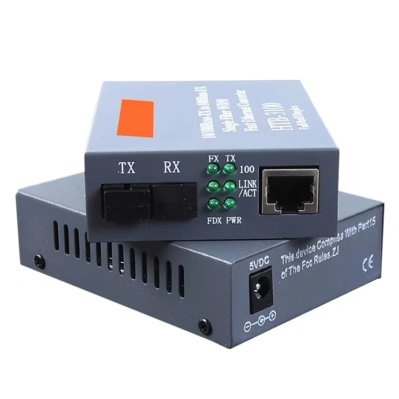 HTB-3100AB Optical Fiber Ethernet Media Converter Single Fiber Converter 25km SC 10/100M