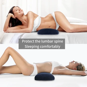 

Memory Foam Sleeping Pillow for Lower Back Pain Orthopedic Lumbar Support Cushion Side Sleepers Pregnancy Maternity Bed Pillows