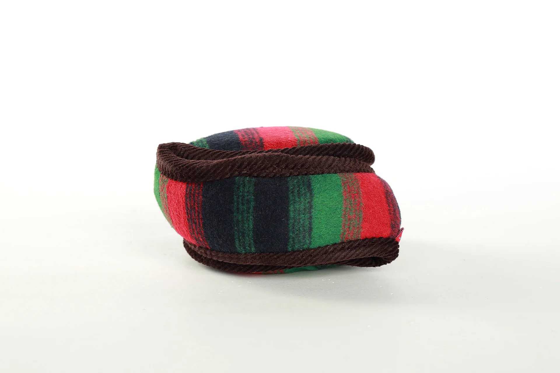 Manufacturers Direct Selling Supply Plush Multi-color Stripe Earmuff Universal Style Adult after Wear-Ear Covers Wholesale