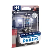 Philips H4 12V 55W Racing Vision галогенная фара 150% ярче автомобильные лампы оригинальные лампы