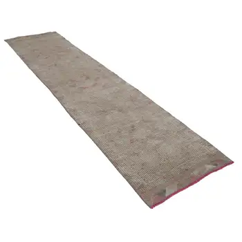 

75x320 Cm Beige Handmade Boho Runner Rugs-2x10 Ft