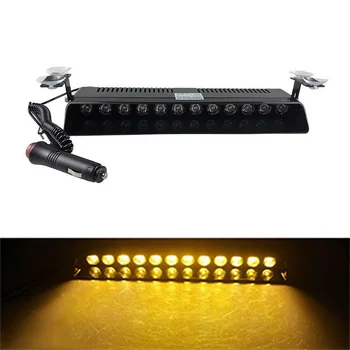 

12-LED LED Strobe Light Bar kit Car Strobe Flash Light Bar Sucker DC 12V