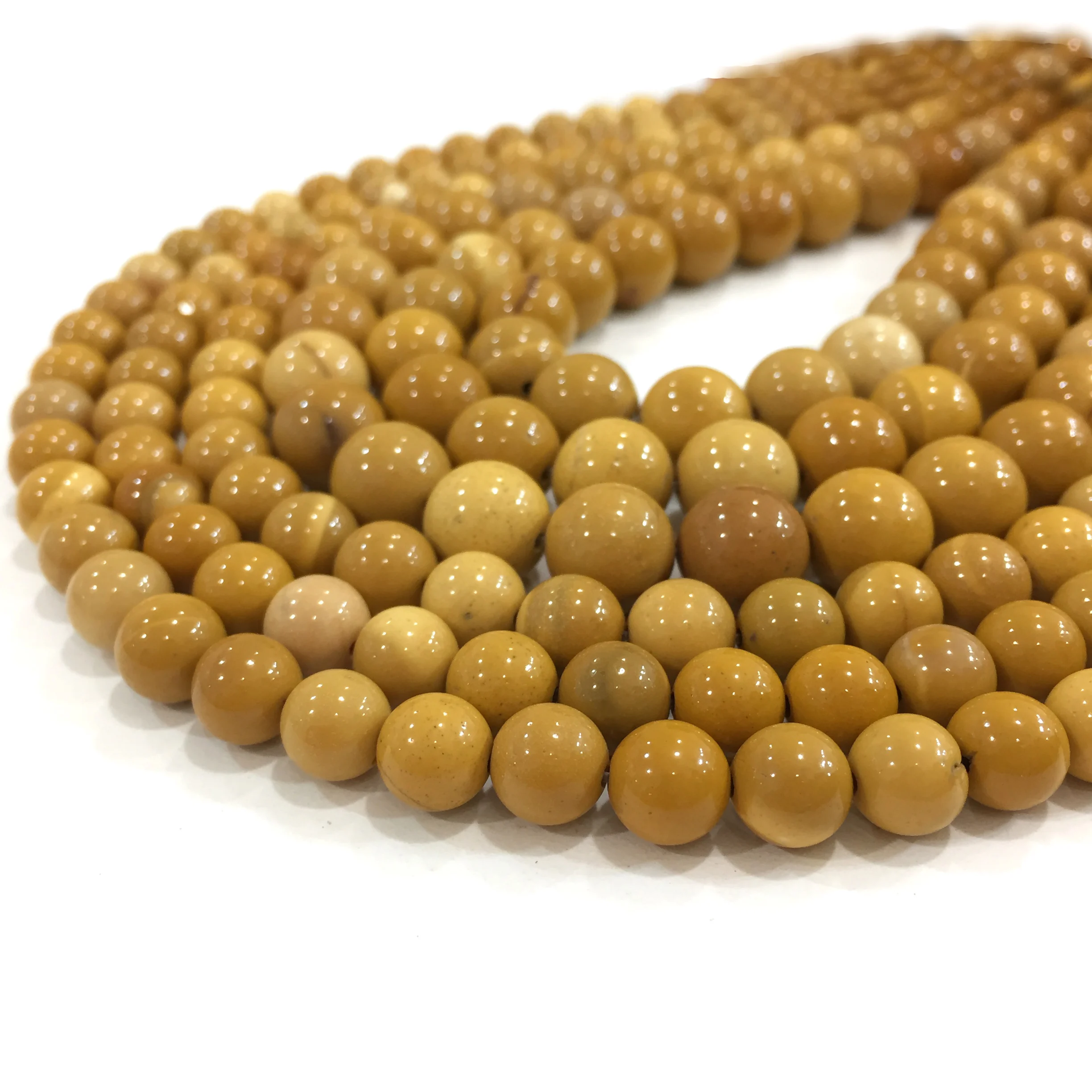 

10mm Natural Yellow Mookaite Beads Healing Energy Gemstone Beads DIY Jewelry Making Bracelet Necklace Accessories Factory Price
